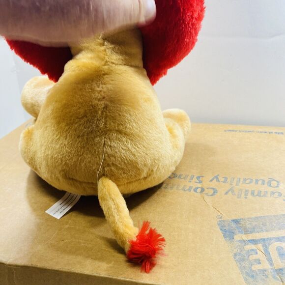 Animated Light sound musical Red Lion heart mane Stuffed Animal Plush Toy - Picture 4 of 9